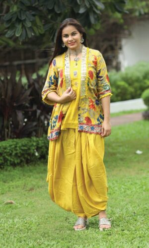 YELLOW MIRROR PATIALA PANTS Ethnic Wear